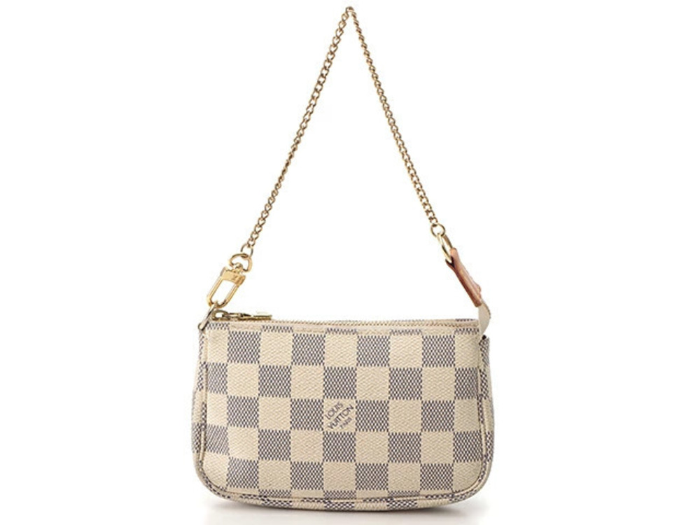 LOUIS VUITTON Pochette Accessoires Damier Azur White T